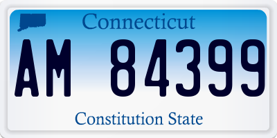 CT license plate AM84399