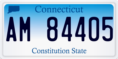 CT license plate AM84405