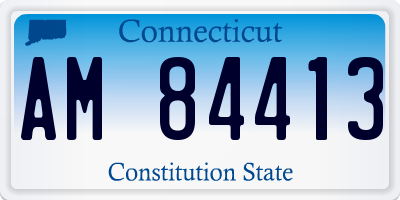 CT license plate AM84413