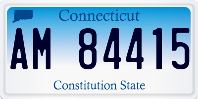 CT license plate AM84415