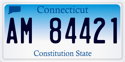 CT license plate AM84421