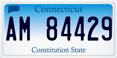 CT license plate AM84429