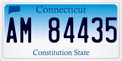 CT license plate AM84435