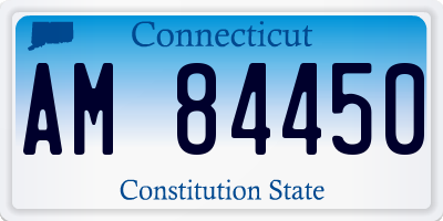 CT license plate AM84450