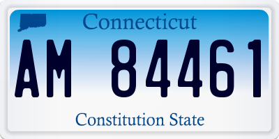 CT license plate AM84461