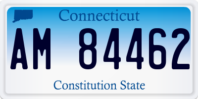 CT license plate AM84462