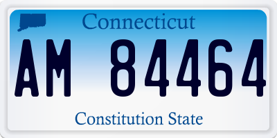 CT license plate AM84464