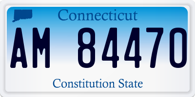 CT license plate AM84470