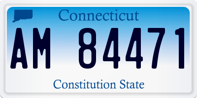 CT license plate AM84471