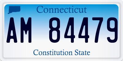 CT license plate AM84479