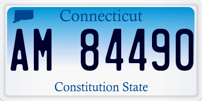 CT license plate AM84490
