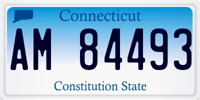 CT license plate AM84493