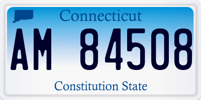 CT license plate AM84508