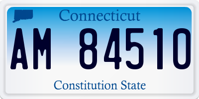 CT license plate AM84510