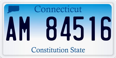 CT license plate AM84516