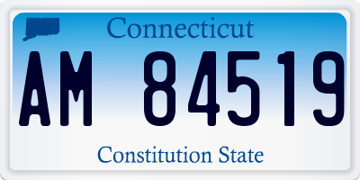 CT license plate AM84519