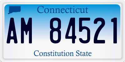 CT license plate AM84521