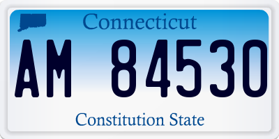 CT license plate AM84530
