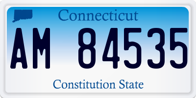 CT license plate AM84535