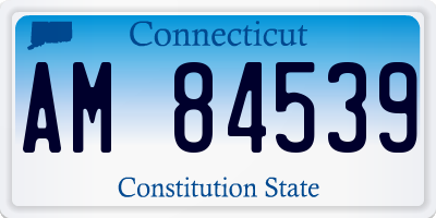 CT license plate AM84539