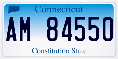 CT license plate AM84550