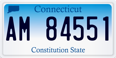 CT license plate AM84551