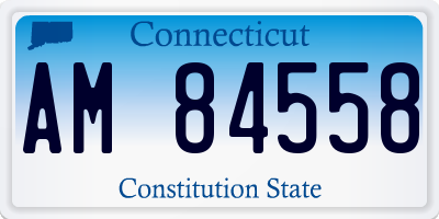 CT license plate AM84558