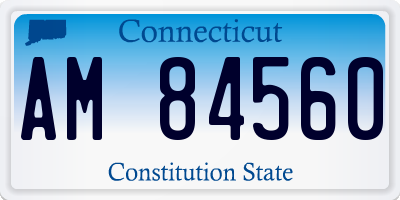 CT license plate AM84560