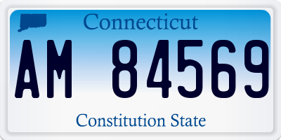 CT license plate AM84569