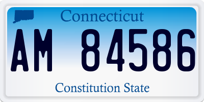 CT license plate AM84586
