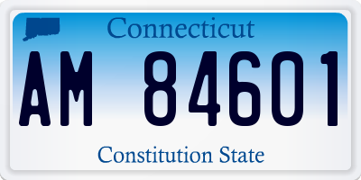 CT license plate AM84601
