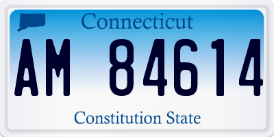 CT license plate AM84614