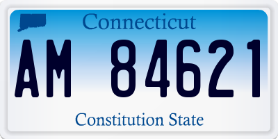 CT license plate AM84621