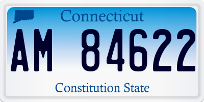 CT license plate AM84622