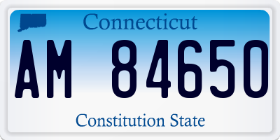 CT license plate AM84650