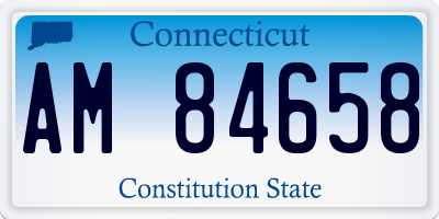 CT license plate AM84658