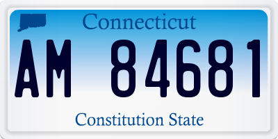 CT license plate AM84681