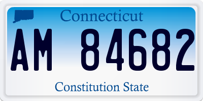 CT license plate AM84682