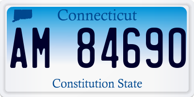 CT license plate AM84690