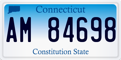CT license plate AM84698