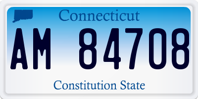 CT license plate AM84708