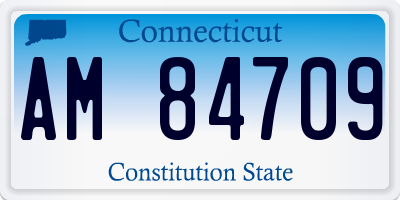 CT license plate AM84709