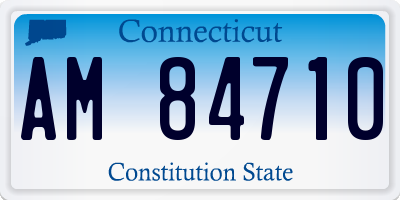 CT license plate AM84710