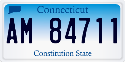 CT license plate AM84711