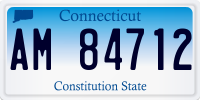 CT license plate AM84712