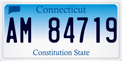 CT license plate AM84719