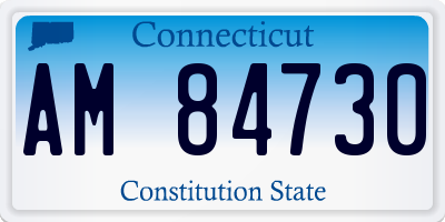 CT license plate AM84730