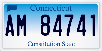 CT license plate AM84741