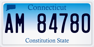 CT license plate AM84780