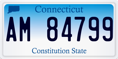 CT license plate AM84799
